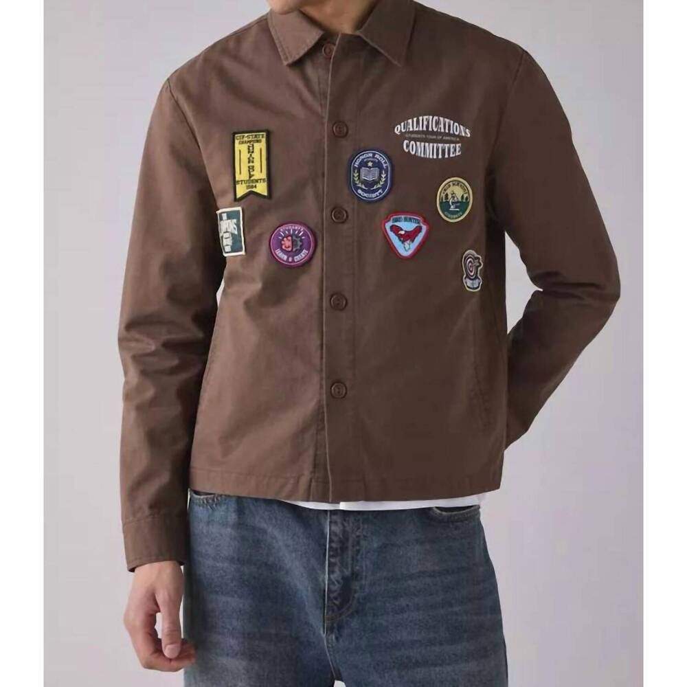 NEW STUDENTS GOLF claude chore jacket in brown